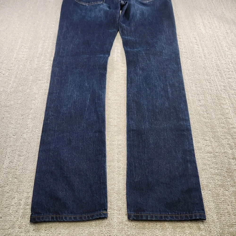 J Crew Jeans Men 32X34 Slim Vintage Flex Tapered Blue Denim Dark Wash Stretch